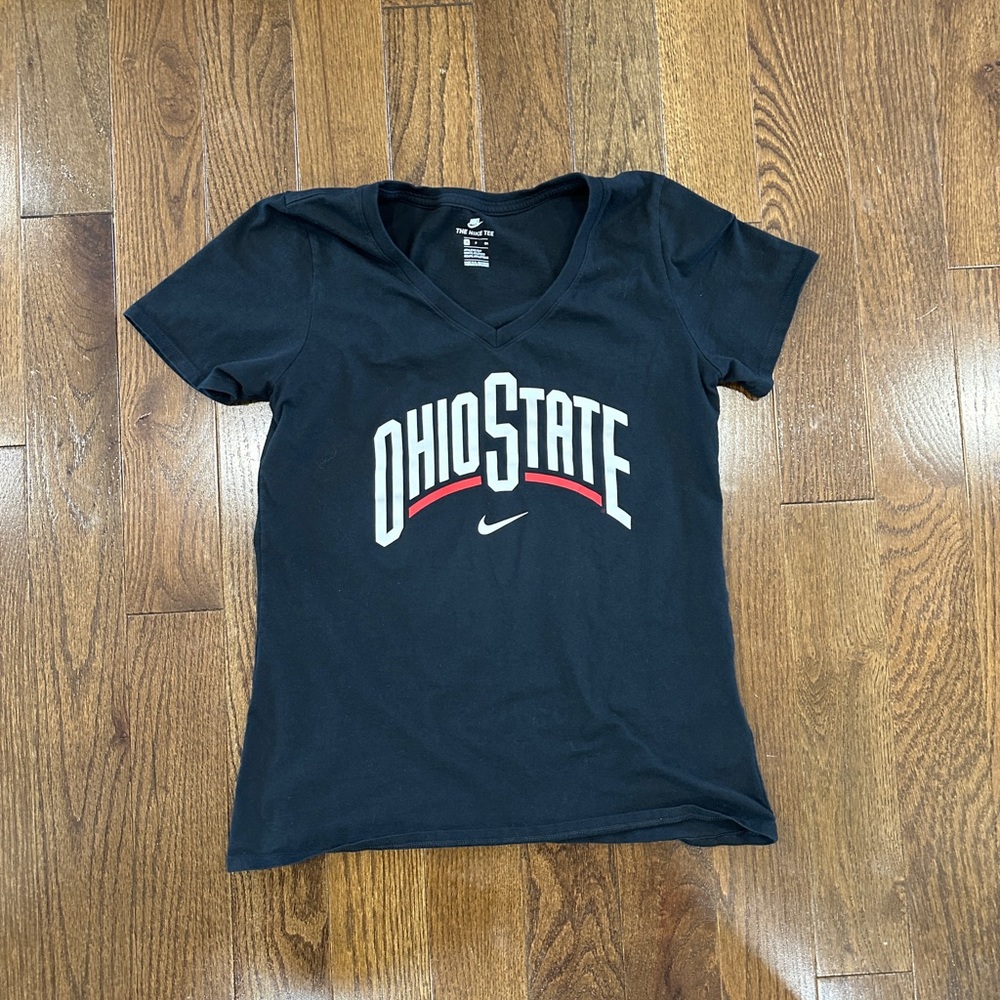 Nike Ohio State tshirt - black - v neck - small